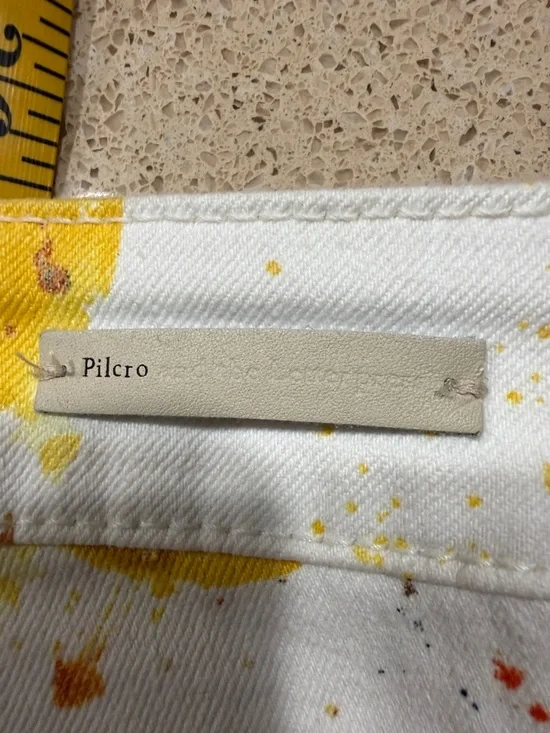 Anthropologie Pilcro Letterpress Floral High Rise Bootcut Jeans Size 27 - Picture 8 of 10